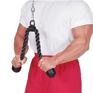 Body Solid Tricep Triceps Pressdown Press Down Gym Rope TR20