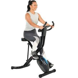 Exerpeutic Bluetooth Folding Upright Exercise Bike 400# Capacity