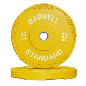 Mikolo Plate Olympic Rubber Bumper Color 35# Free Weight Plates