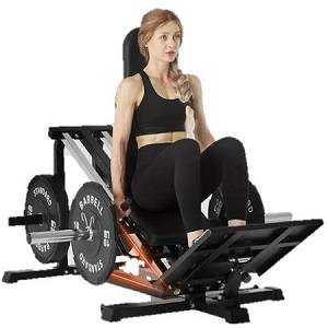 LP10 Compact Leg Sled Seated Hack Squat Legs Press Calf Raise
