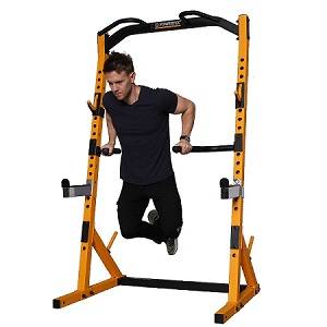 PowerTec Fitness Half Rack Squat Stand Dip Bars pair WB-HR-DBA