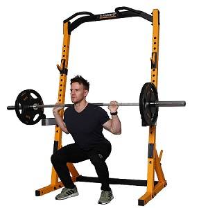 PowerTec WorkBench MultiPress Gym Squat Half Rack Cage WB-HR-Y