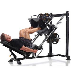 PowerTec 45 Degree Leg Press Sled Safety Squat Calf Raise P-LP