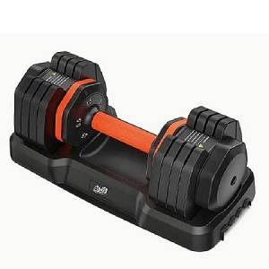 Adjustable Dumbbell 5 in 1 Quick Change Weight Plate Sizes 25lb