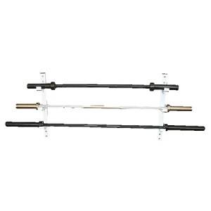 Wall Mount Horizontal 3 Barbell Bar Bars Storage Gym Rack Racks