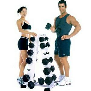 Troy A Frame Vertical 12 Dumbbell Storage Rack Tree GADR6T