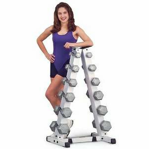 Troy A Frame Vertical Storage Rack Tree & 12 Hex Dumbbells GADR6