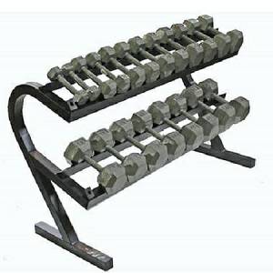 Troy Barbell VTX 2 Tier Dumbell Dumbbell Storage Rack TDR T-DR