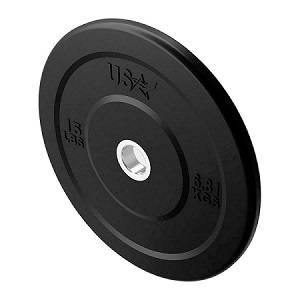 USA Barbell Olympic Rubber Bumper Weight Plate Plates 15# GBO015