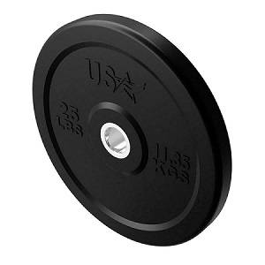 USA Barbell Olympic Rubber Bumper Weight Plate Plates 25# GBO025