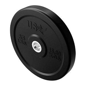 USA Barbell Olympic Rubber Bumper Weight Plate Plates 35# GBO035