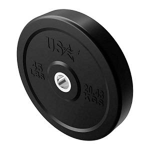 USA Barbell Olympic Rubber Bumper Weight Plate Plates 45# GBO045