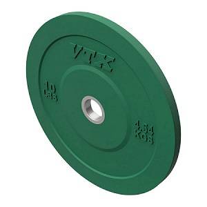 VTX Olympic Colored Rubber Bumper Free Weight Plate Plates 10 lb