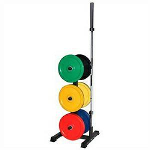 VTX Troy Vertical Olympic Bumper Plate & Bar Storage Rack GOPT