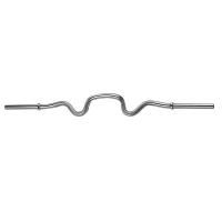 Troy Barbell Standard Super Curl Bar Free Weight Solid Chrome